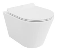 Mexen Rico cuvette WC Rimless Tornado avec abattant slim à fermeture lente, duroplast, blanc brillant - 30720100T 61509 5905315577542