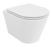 Mexen Rico cuvette WC sans rebord avec abattant à descente lente slim, duroplast, blanc brillant - 30720300 4369 5907709114104