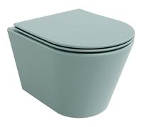 Mexen Rico cuvette WC sans rebord avec abattant à descente lente slim, duroplast, vert clair mat - 30724048 16044 5907709156296