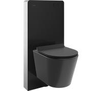 Mexen Rico ensemble extérieur WC cadre pneumatique Tex Air G avec cuvette WC et abattant à descente ralentie, noir mat 101361 5907931048550