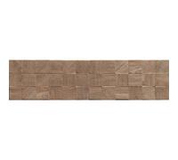 Mexen Riga Lyon Brown grès émaillé rectifié G1, carreau mural effet bois 120 x 30 cm, mat - TL713-120-030-51 97445 5907931905143