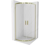 Mexen Rio cabine de douche semi-circulaire 80 x 80 cm, transparente, or - 863-080-080-50-00 14400 5907709147430