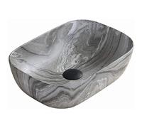 Mexen Rita lavabo à poser 45 x 32 cm, pierre grise - 21084593 1108 5907709190979