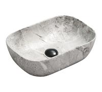 Mexen Rita lavabo à poser 45 x 32 cm, pierre grise - 21084598 2310 5907709191020