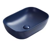 Mexen Rita lavabo encastré 45 x 32 cm, bleu marine mat - 21084542 21898 5907709157668