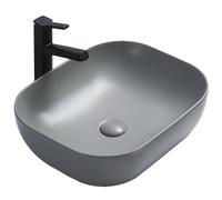 Mexen Rita lavabo vasque 45 x 32 cm, gris clair mat - 21084561 1081 5907709190856