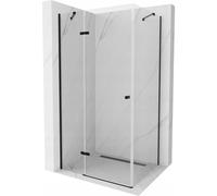 Mexen Roma cabine de douche à charnière 100 x 70 cm, transparente, noire - 854-100-070-70-00 3722 5907709103610