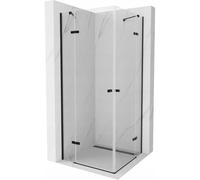 Mexen Roma Duo cabine de douche pivotante 70 x 70 cm, transparente, noire - 854-070-070-70-00-02 5127 5907709182233