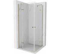 Mexen Roma Duo cabine de douche pivotante 90 x 90 cm, transparente, dorée - 854-090-090-50-00-02 5122 5907709182219