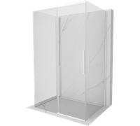 Mexen Rox-3S cabina de douche à 3 parois coulissante 115 x 95 cm, transparent, blanc - 8C2-115-095-20-00-3S 86734 5905315716521
