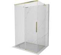 Mexen Rox-3S L Cabine de douche à trois parois 105 x 80 cm, verre transparent 8 mm, finition dorée