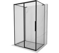 Mexen Rox-3S L cabine de douche coulissante à 3 côtés gauche 145 x 85 cm, cadre noir, noir - 8C2L-145-085-70-70-3S-L 88708 5905315767646