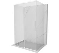 Mexen Rox-3S L cabine de douche coulissante à 3 murs 100 x 120 cm, transparente, blanche - 8C2L-100-120-20-00-3S 86930 5905315756152