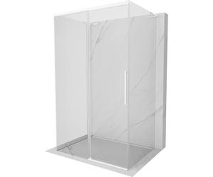Mexen Rox-3S L cabine de douche coulissante à 3 murs 100 x 120 cm, transparente, blanche - 8C2L-100-120-20-00-3S 86930 5905315756152