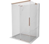 Mexen Rox-3S L cabine de douche triptyque coulissante 90 x 75 cm, transparent, cuivre brossé - 8C2L-090-075-65-00-3S 87539 5905315760487