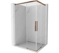 Mexen Rox Cabine de douche coulissante Duo 110 x 85 cm, transparente, or rose - 8C2D-110-085-60-00 85415 5905315750297