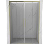Mexen Rox Double porte de douche coulissante 140 cm Transparent Doré