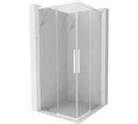 Mexen Rox Duo cabine de douche coulissante 120 x 120 cm, transparent, blanc - 8C2D-120-120-20-00 85161 5905315749376