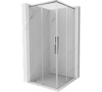 Mexen Rox Duo cabine de douche coulissante 75 x 75 cm, transparente, chrome - 8C2D-075-075-01-00 85087 5905315748669