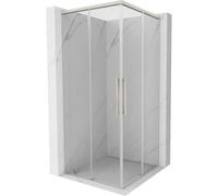 Mexen Rox Duo cabine de douche coulissante 90 x 90 cm, transparent, nickel brossé - 8C2D-090-090-97-00 85624 5905315752116