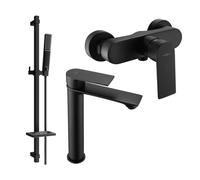 Mexen Royo DQ72 ensemble de douche, noir - 72214DQ72-70 5898 5907709197930