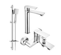 Mexen Royo Ensemble de baignoire DQ45, chrome - 72213DQ45-00 3305 5907709197725