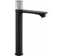 Mexen Royo One robinet de lavabo haut, chrome/noir - 72211-77 4610 5907709112797
