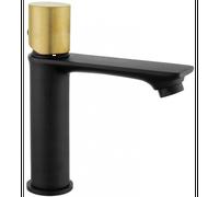 Mexen Royo One robinet de lavabo, noir/doré - 72201-75 4599 5907709112759
