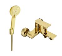 Mexen Royo R40 robinet de baignoire avec ensemble de douche, or - 7223R40-50 3354 5907709198173