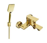 Mexen Royo R62 robinet de baignoire avec ensemble de douche, or - 7223R62-50 3356 5907709198241