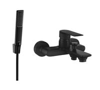 Mexen Royo R72 mitigeur bain avec ensemble de douche, noir - 7223R72-70 3361 5907709198272
