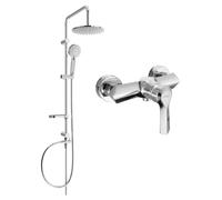 Mexen Sabre Carl ensemble de douche mural avec pomme de douche et mitigeur, chromé - 72140240-00 6066 5907709181502