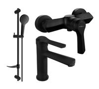 Mexen Sabre DF05 ensemble de douche, noir - 72104DF05-70 3116 5907709195776