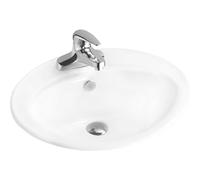 Mexen Selma lavabo encastré 56 x 46 cm, blanc - 25085600 2276 5903163381595
