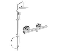 Mexen Slim Tord ensemble de douche apparent avec pomme de douche et mitigeur thermostatique, chrome - 77105200-00 5960 5907709180444