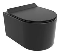 Mexen Sofia cuvette WC Rimless Tornado avec abattant slim à descente progressive, duroplast, noir mat - 30540185T 61504 5905315577498