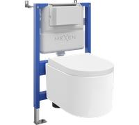 Mexen Sofia ensemble encastré WC bâti-support pneumatique Tex Air XS-F avec cuvette WC Tornado et abattant à descente 101561 5907931047256