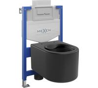 Mexen ensemble encastré WC châssis Fenix XS-U avec cuvette WC Sofia, noir mat - 6853354XX85 13041 5907709163713