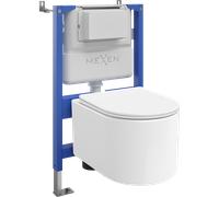 Mexen Sofia ensemble WC encastré châssis pneumatique Tex Air XS-F avec cuvette WC et abattant à descente lente, blanc 101536 5907931047010