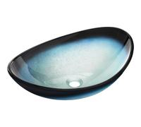 Mexen Sonia lavabo à poser en verre 54 x 37 cm, bleu - 24145447 16251 5907709159273