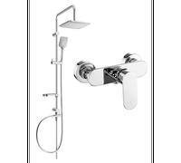 Mexen Sven ensemble de douche à montage mural avec pomme de douche et mitigeur de douche Milo, chrome - 71340262-00 6059 5907709181434