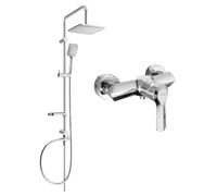 Mexen Sven ensemble de douche apparent avec pommeau et mitigeur Sabre, chromé - 72140262-00 6067 5907709181519
