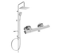 Mexen Sven ensemble de douche en saillie avec pomme de douche et mitigeur thermostatique Slim, chrome - 77105262-00 5963 5907709180475
