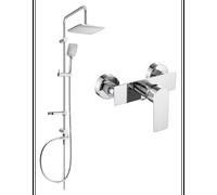 Mexen Sven ensemble de douche en saillie avec pomme de douche et robinet de douche Alfa, chrome - 745740262-00 6107 5907709181908