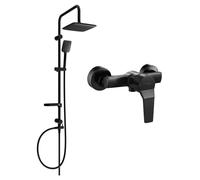 Mexen Sven ensemble de douche extérieur avec pommeau de douche et robinet de douche Caro, noir - 746640262-70 6130 5907709182189
