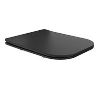 Mexen Teo abattant à descente lente slim, duroplast, noir mat - 39060185 5912 5907709126404