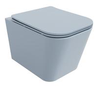 Mexen Teo cuvette WC Rimless avec abattant à descente lente slim, duroplast, gris-bleu mat - 30854069 16047 5907709157590