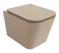 Mexen Teo cuvette wc Rimless avec abattant slim à descente amortie, duroplast, cappuccino mat - 30854064 15878 5907709157583