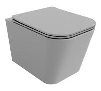 Mexen Teo cuvette WC sans bride avec abattant à descente ralentie slim, duroplast, gris clair mat - 30854061 5221 5907709175600