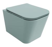Mexen Teo cuvette WC sans bride avec abattant slim à descente progressive, duroplast, vert clair mat - 30854048 16046 5907709156302